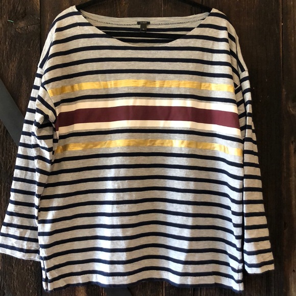 J. Crew Tops - J. Crew long sleeved striped shirt